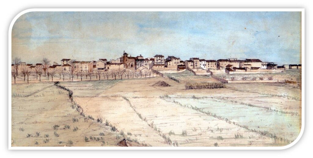 Acuarela de Murchante - 1870