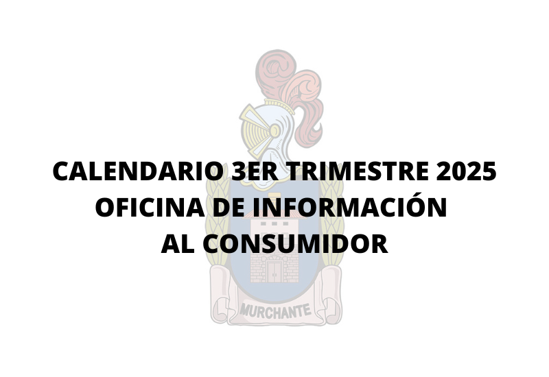 CALENDARIO 3er TRIMESTRE 2025 OFICINA DE INFORMACIÓN AL CONSUMIDOR ...